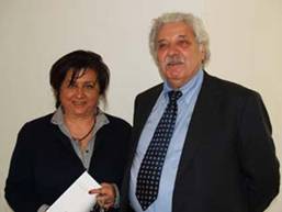  Mirco Dondi, vice presidente Coop Estense eAddolorata Mazzotta, dirigente scolastico dell’Istituto “Galilei Costa”